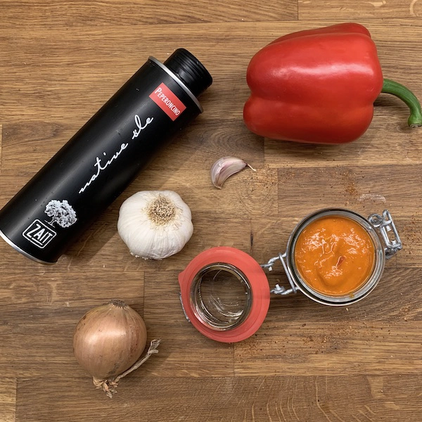 chilisoße mit zait peperonioel