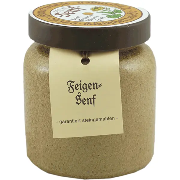 Feigensenf im Tontopf