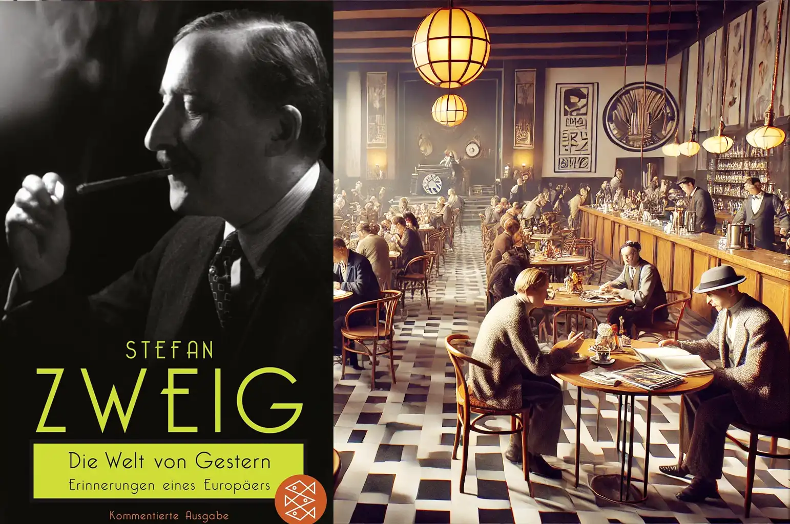Stefan Zweig, Künstlercafé Berlin, 1925